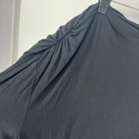 Eloquii NWT black off shoulder tie Blouse women’s 26/28 - Picture 4 of 7